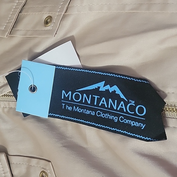 NWT Montanaco Women's Cream Hooded Zip-Up Jacket - Picture 2 of 6